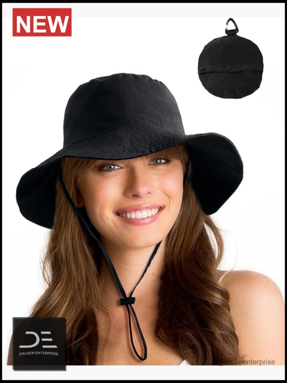 Water-Resistant UPF 50+ Bucket Hat Packable Boonie Fishing Hiking Sun Hat - Picture 1 of 7